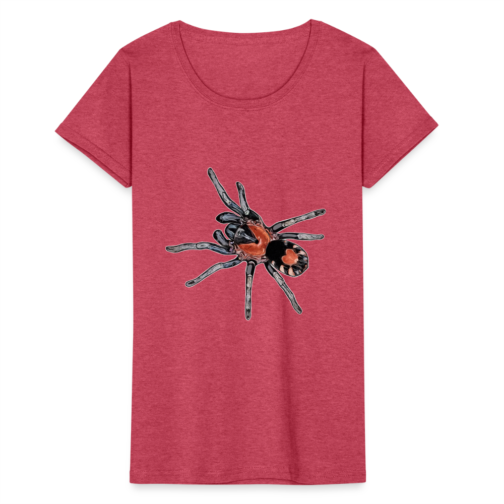 Frauen Fruit of the Loom T-Shirt Cyriocosmus elegans - Rot meliert