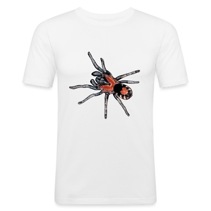 Männer Slim Fit T-Shirt Cyriocosmus elegans - weiß