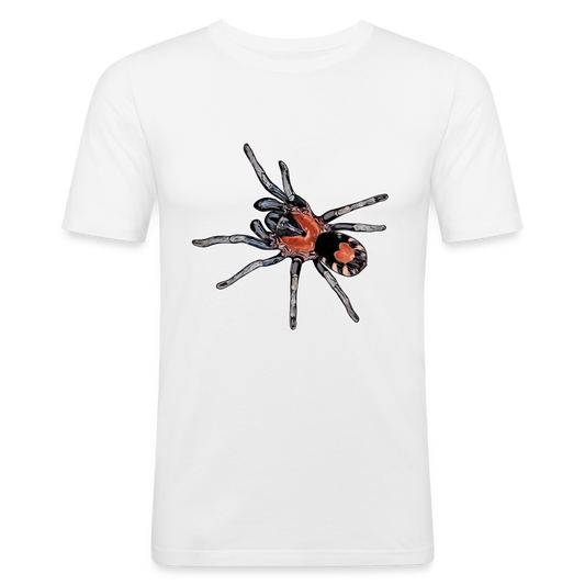 Männer Slim Fit T-Shirt Cyriocosmus elegans - weiß