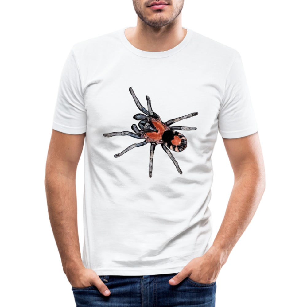 Männer Slim Fit T-Shirt Cyriocosmus elegans - weiß