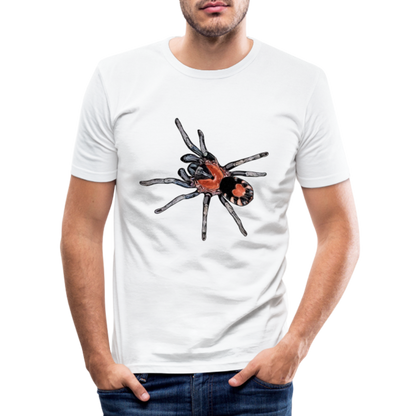 Männer Slim Fit T-Shirt Cyriocosmus elegans - weiß