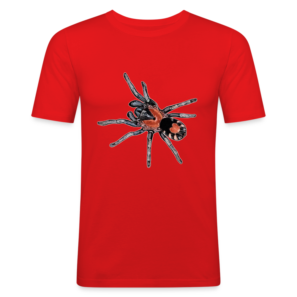 Männer Slim Fit T-Shirt Cyriocosmus elegans - Rot