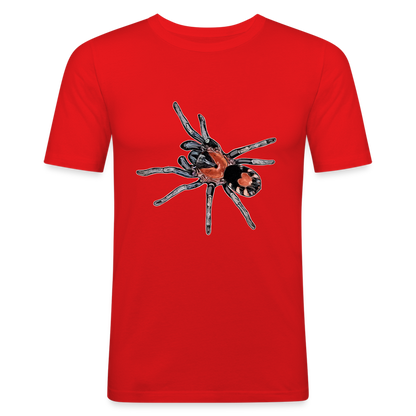 Männer Slim Fit T-Shirt Cyriocosmus elegans - Rot