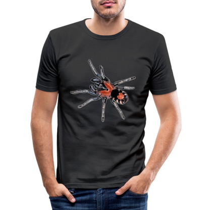 Männer Slim Fit T-Shirt Cyriocosmus elegans - Schwarz