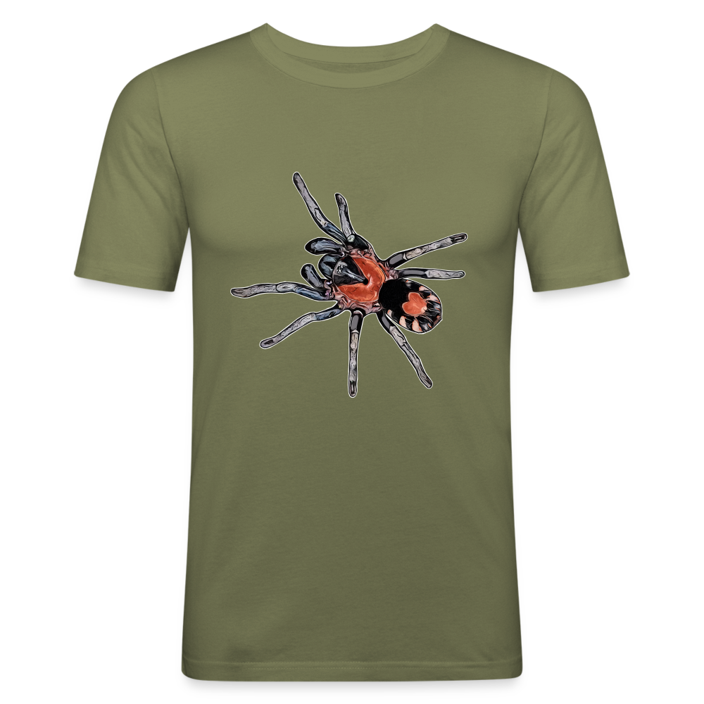 Männer Slim Fit T-Shirt Cyriocosmus elegans - khaki Grün