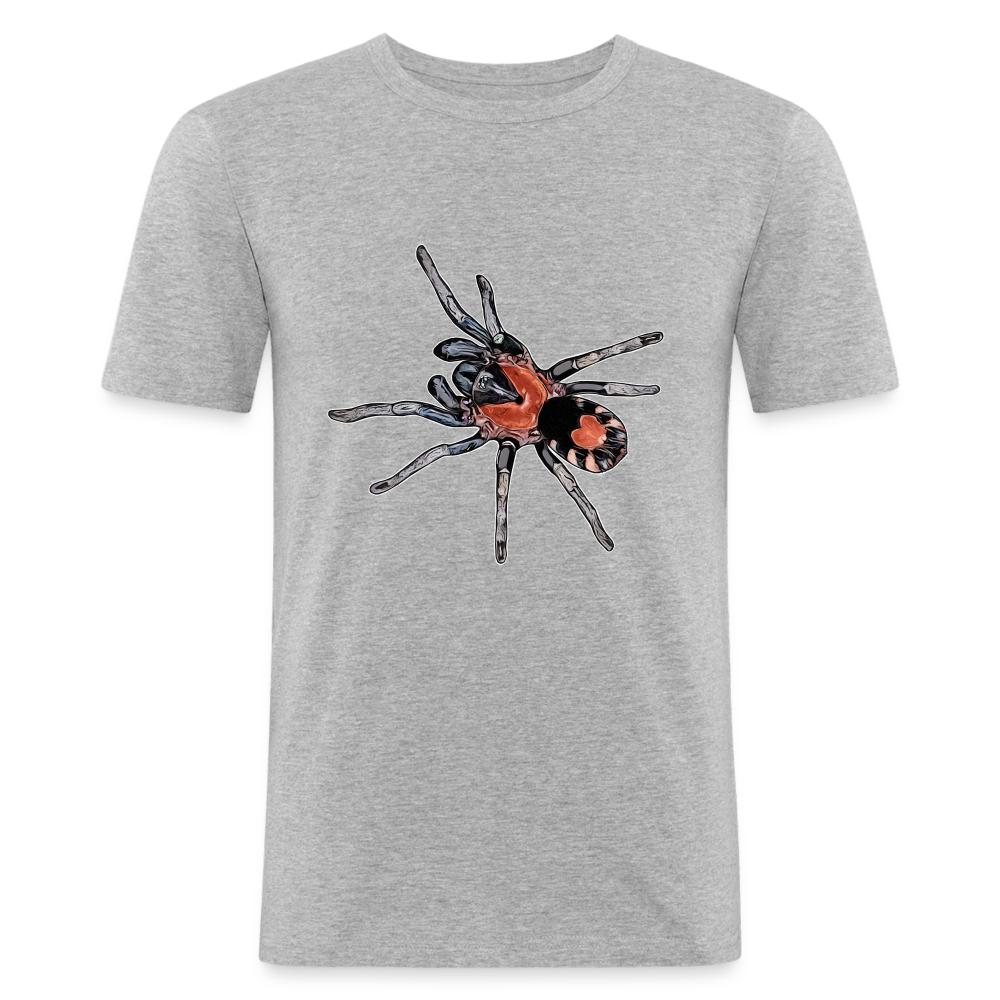 Männer Slim Fit T-Shirt Cyriocosmus elegans - Grau meliert