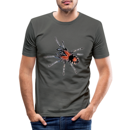 Männer Slim Fit T-Shirt Cyriocosmus elegans - Graphite