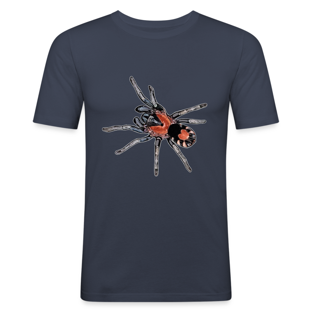 Männer Slim Fit T-Shirt Cyriocosmus elegans - Navy