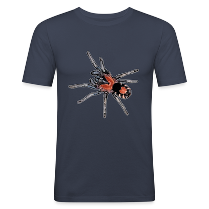 Männer Slim Fit T-Shirt Cyriocosmus elegans - Navy
