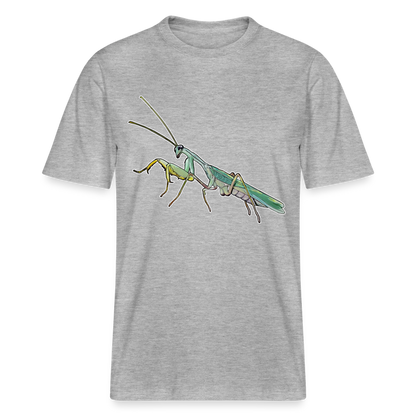 Unisex Stanley & Stella Bio-T-Shirt Sphodromantis lineola male - Grau meliert