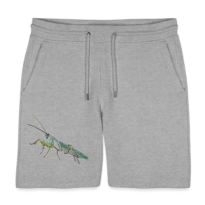 Unisex Stanley & Stella Joggingshorts Sphodromantis lineola male - Grau meliert