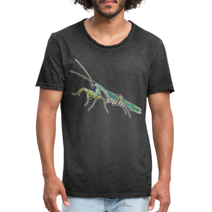 Männer Vintage T-Shirt Sphodromantis lineola male - Vintage Schwarz