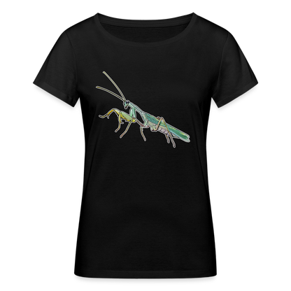 Frauen Stanley & Stella Bio-T-Shirt Sphodromantis lineola male - Schwarz