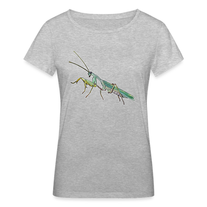 Frauen Stanley & Stella Bio-T-Shirt Sphodromantis lineola male - Grau meliert