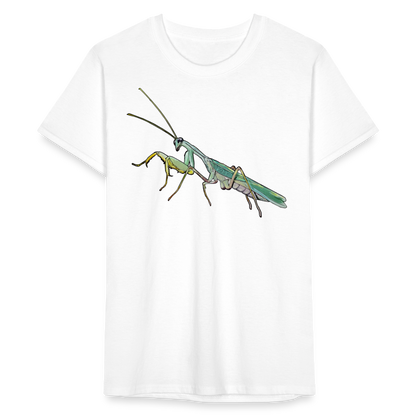 Männer Fruit of the Loom T-Shirt Sphodromantis lineola male - weiß