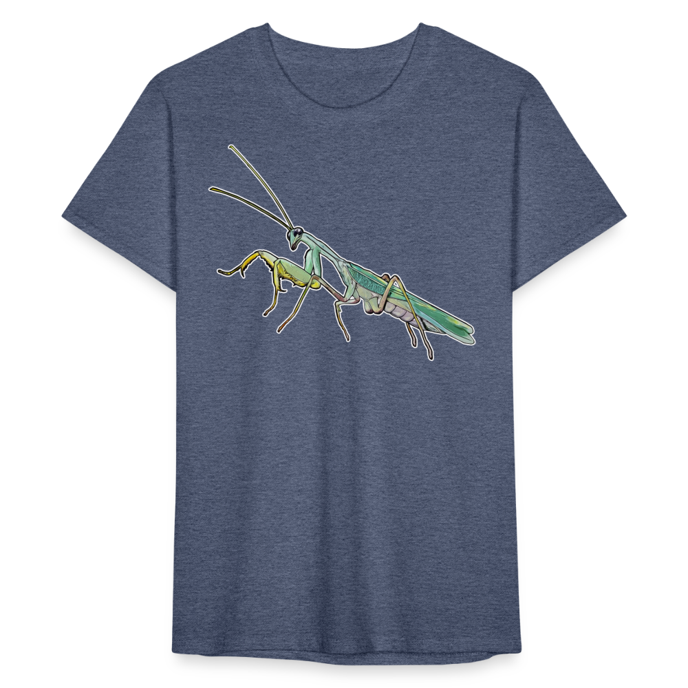 Männer Fruit of the Loom T-Shirt Sphodromantis lineola male - Navy meliert