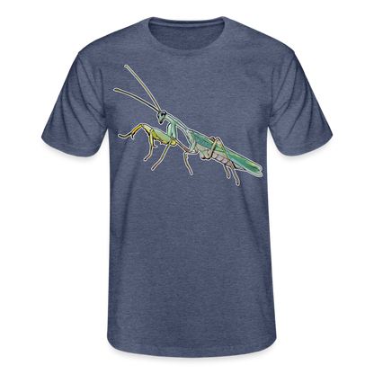 Männer Fruit of the Loom T-Shirt Sphodromantis lineola male - Navy meliert