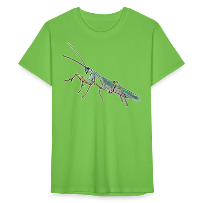 Männer Fruit of the Loom T-Shirt Sphodromantis lineola male - Hellgrün