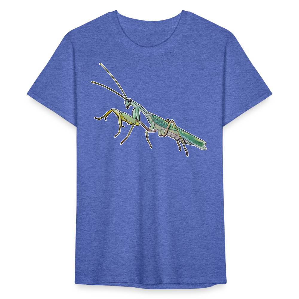 Männer Fruit of the Loom T-Shirt Sphodromantis lineola male - Blau meliert