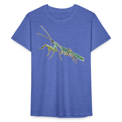 Männer Fruit of the Loom T-Shirt Sphodromantis lineola male - Blau meliert