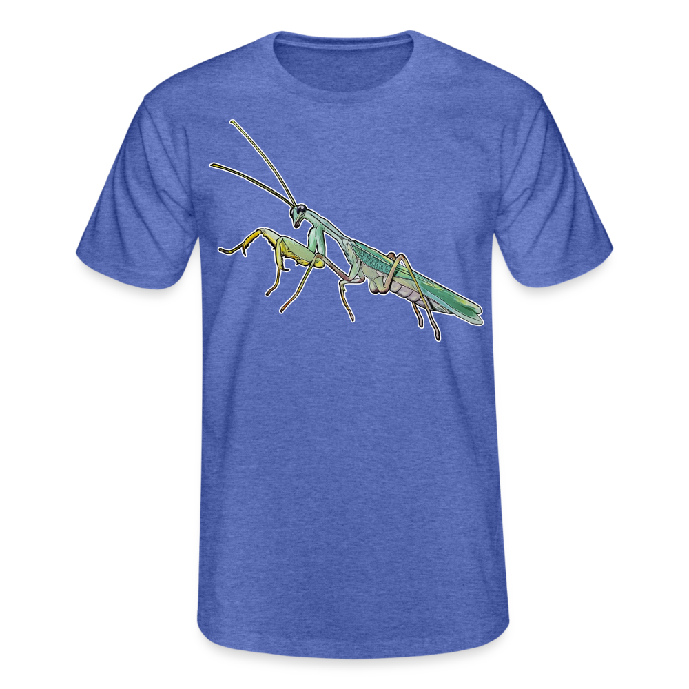 Männer Fruit of the Loom T-Shirt Sphodromantis lineola male - Blau meliert