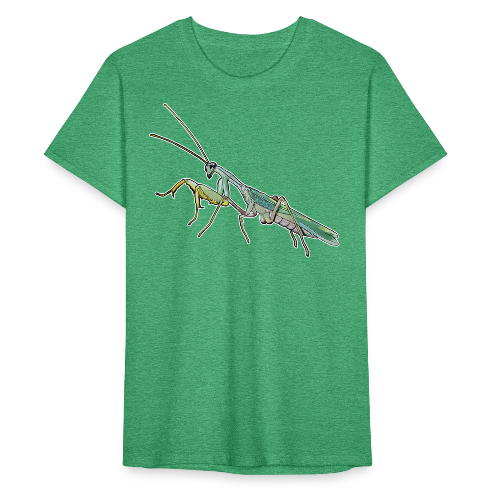 Männer Fruit of the Loom T-Shirt Sphodromantis lineola male - Grün meliert
