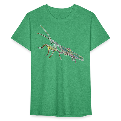 Männer Fruit of the Loom T-Shirt Sphodromantis lineola male - Grün meliert