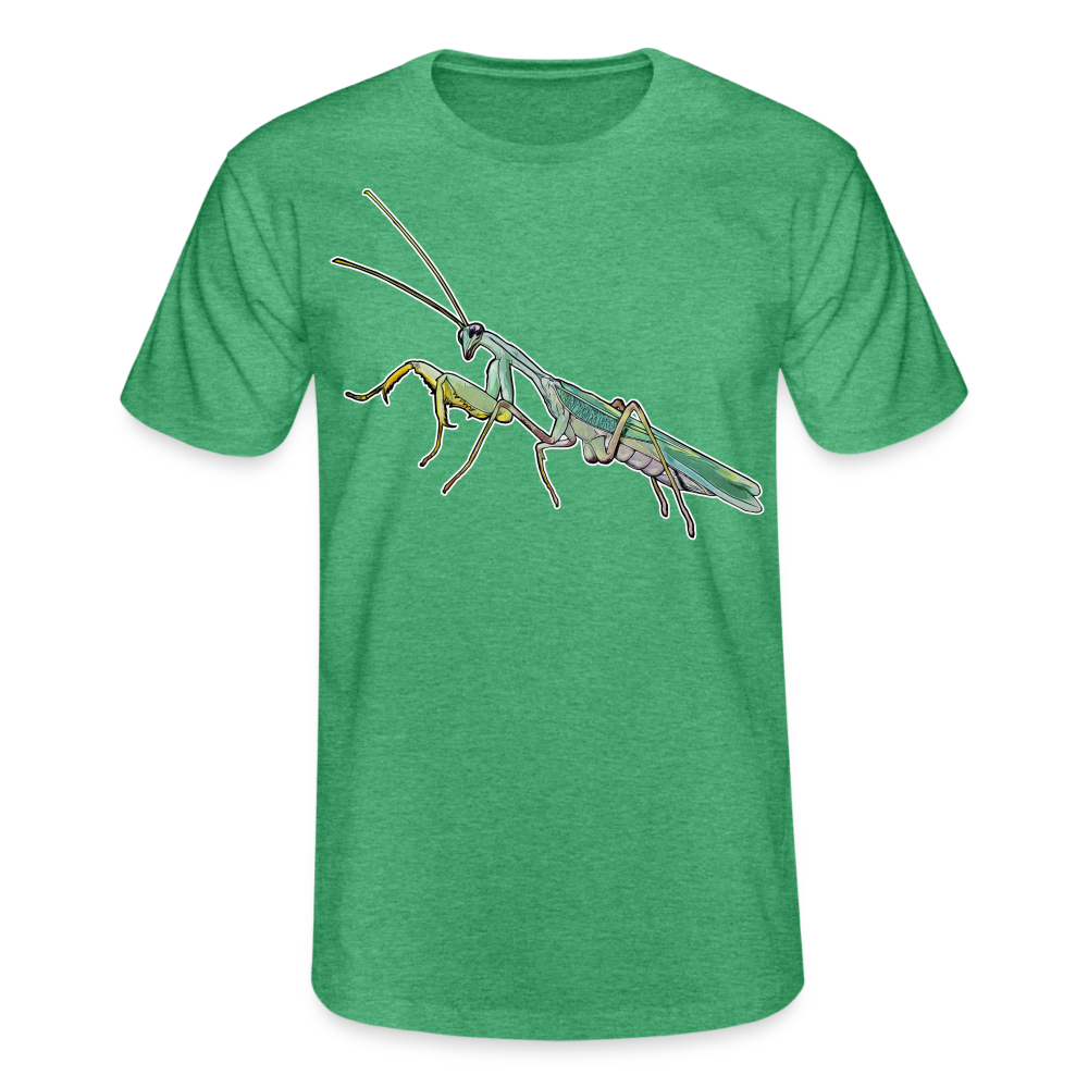 Männer Fruit of the Loom T-Shirt Sphodromantis lineola male - Grün meliert