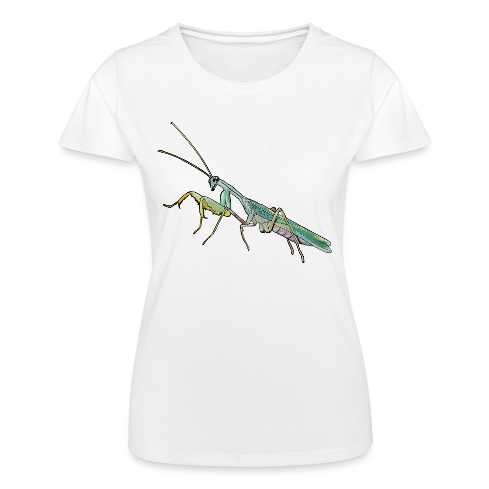 Frauen Fruit of the Loom T-Shirt Sphodromantis lineola male - weiß