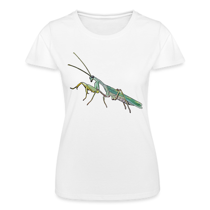 Frauen Fruit of the Loom T-Shirt Sphodromantis lineola male - weiß