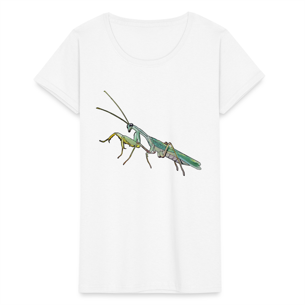 Frauen Fruit of the Loom T-Shirt Sphodromantis lineola male - weiß