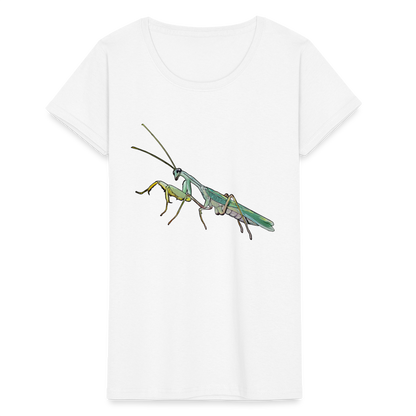 Frauen Fruit of the Loom T-Shirt Sphodromantis lineola male - weiß