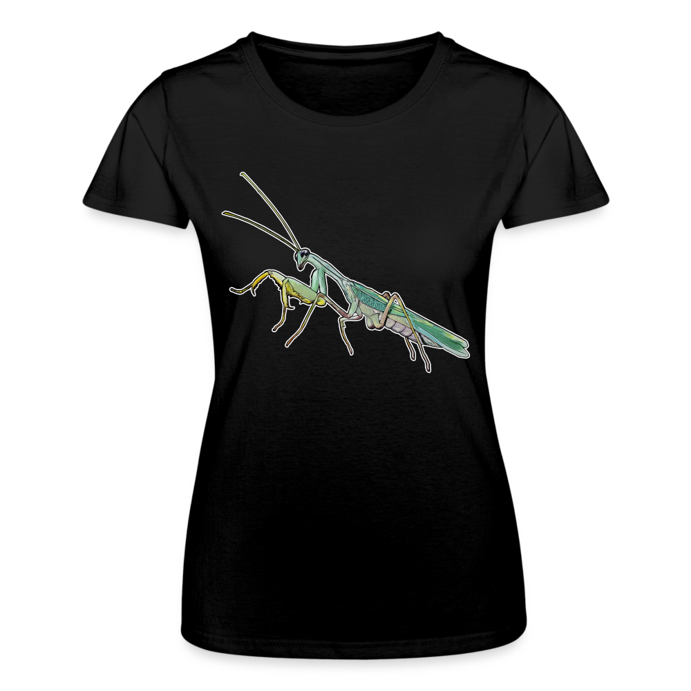 Frauen Fruit of the Loom T-Shirt Sphodromantis lineola male - Schwarz
