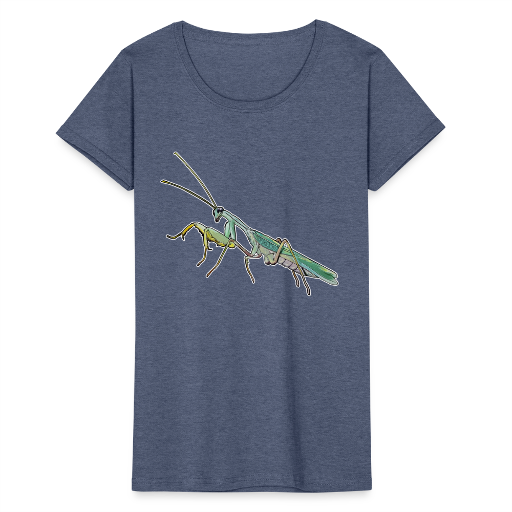 Frauen Fruit of the Loom T-Shirt Sphodromantis lineola male - Navy meliert