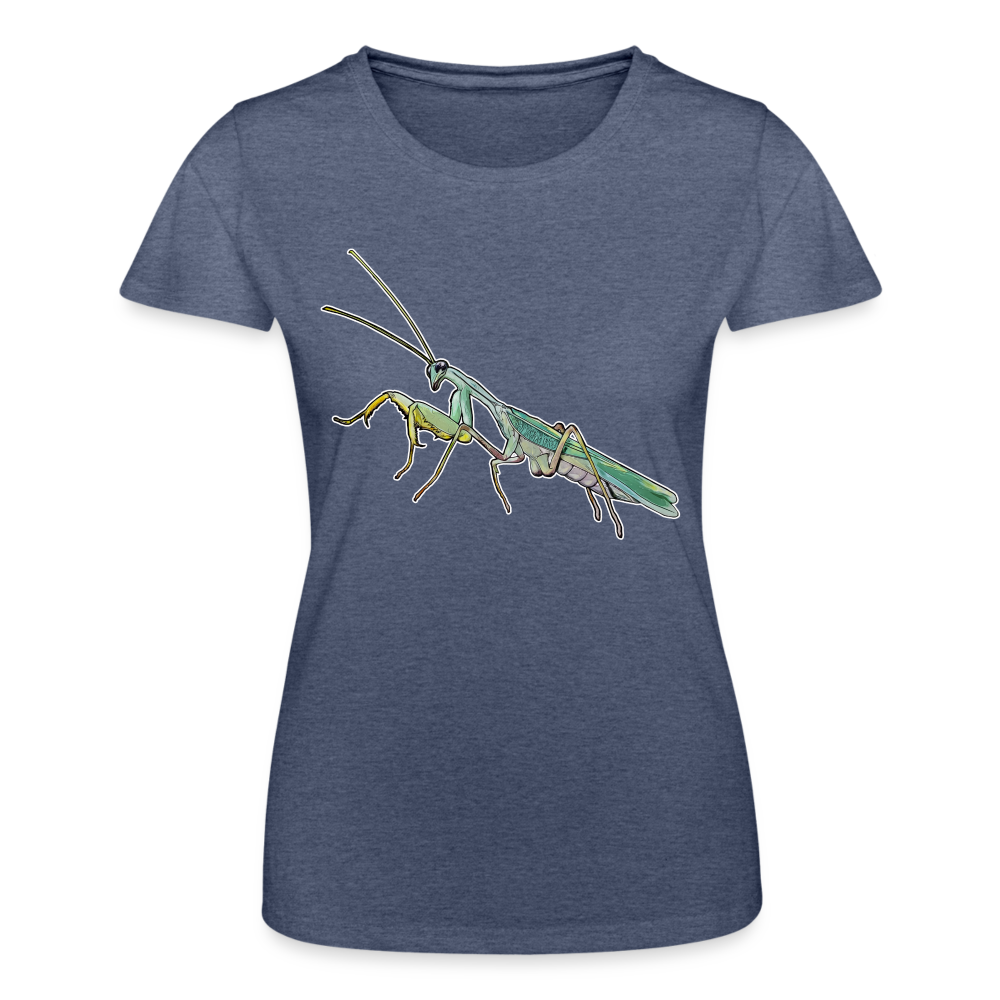 Frauen Fruit of the Loom T-Shirt Sphodromantis lineola male - Navy meliert