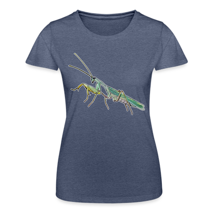 Frauen Fruit of the Loom T-Shirt Sphodromantis lineola male - Navy meliert