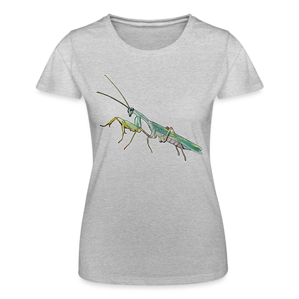 Frauen Fruit of the Loom T-Shirt Sphodromantis lineola male - Grau meliert