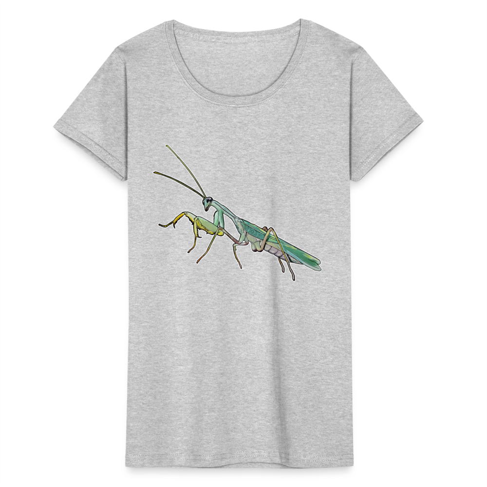 Frauen Fruit of the Loom T-Shirt Sphodromantis lineola male - Grau meliert