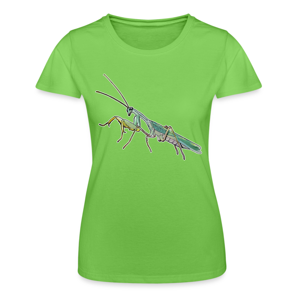 Frauen Fruit of the Loom T-Shirt Sphodromantis lineola male - Hellgrün