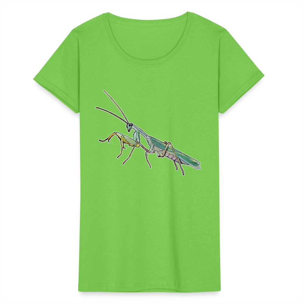 Frauen Fruit of the Loom T-Shirt Sphodromantis lineola male - Hellgrün