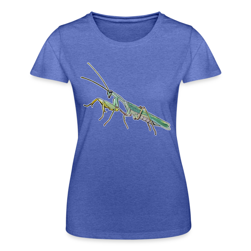 Frauen Fruit of the Loom T-Shirt Sphodromantis lineola male - Blau meliert