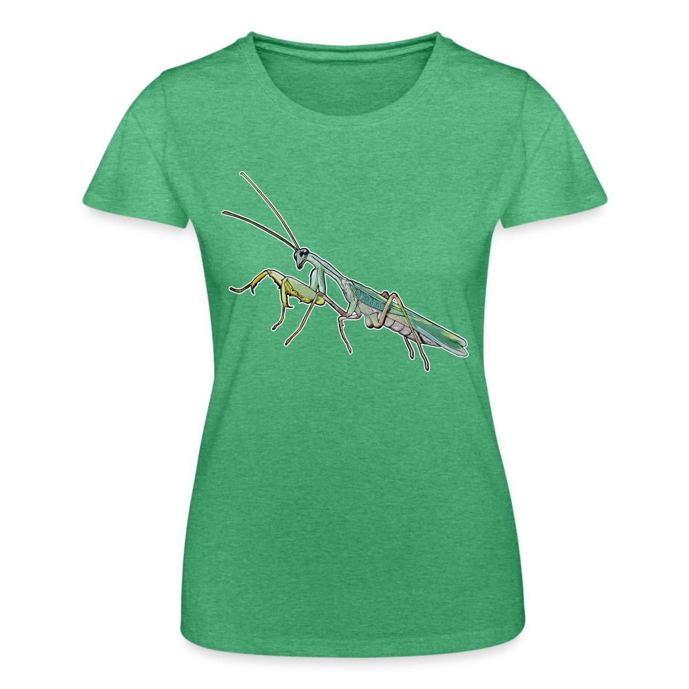 Frauen Fruit of the Loom T-Shirt Sphodromantis lineola male - Grün meliert