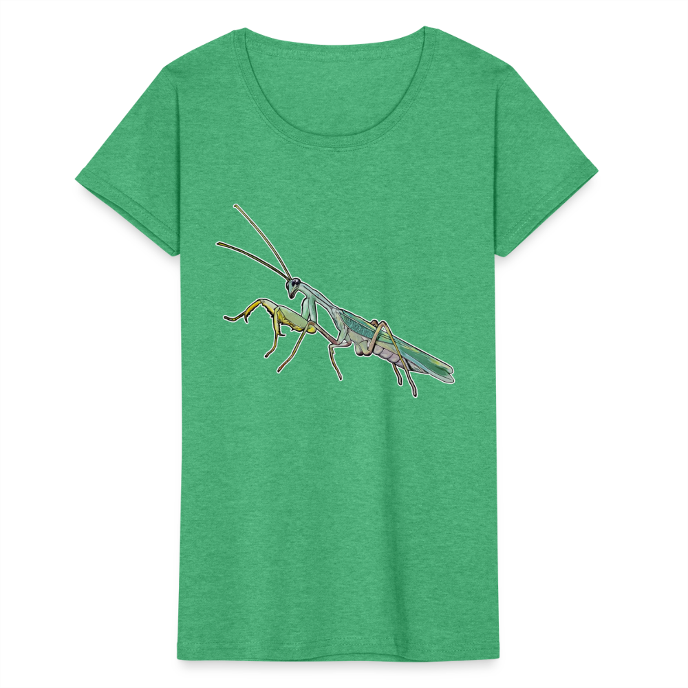 Frauen Fruit of the Loom T-Shirt Sphodromantis lineola male - Grün meliert
