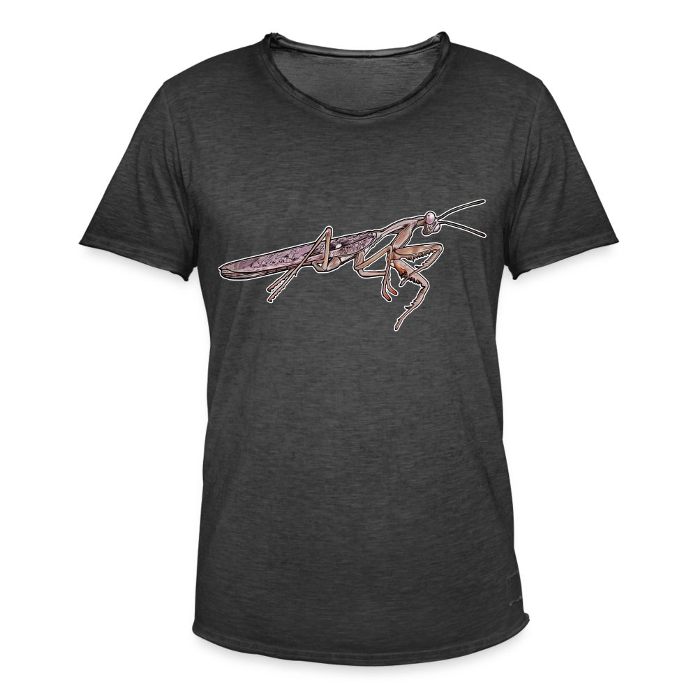 Männer Vintage T-Shirt Rhombodera kirbyi male - Vintage Schwarz