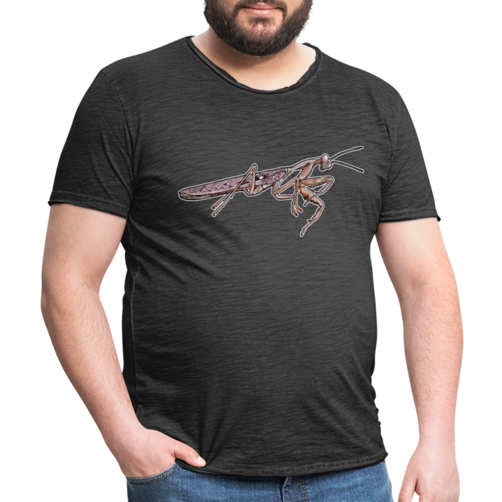 Männer Vintage T-Shirt Rhombodera kirbyi male - Vintage Schwarz