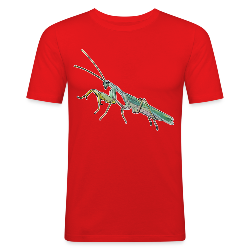 Männer Slim Fit T-Shirt Sphodromantis lineola male - Rot