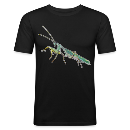 Männer Slim Fit T-Shirt Sphodromantis lineola male - Schwarz