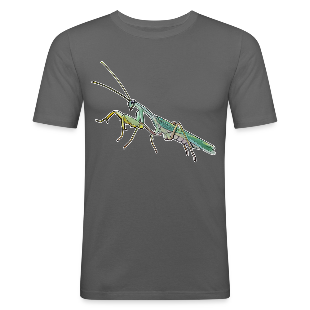 Männer Slim Fit T-Shirt Sphodromantis lineola male - Graphite