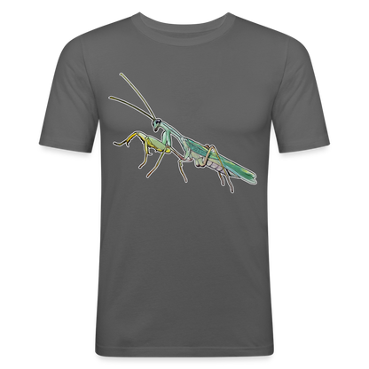 Männer Slim Fit T-Shirt Sphodromantis lineola male - Graphite