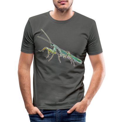 Männer Slim Fit T-Shirt Sphodromantis lineola male - Graphite